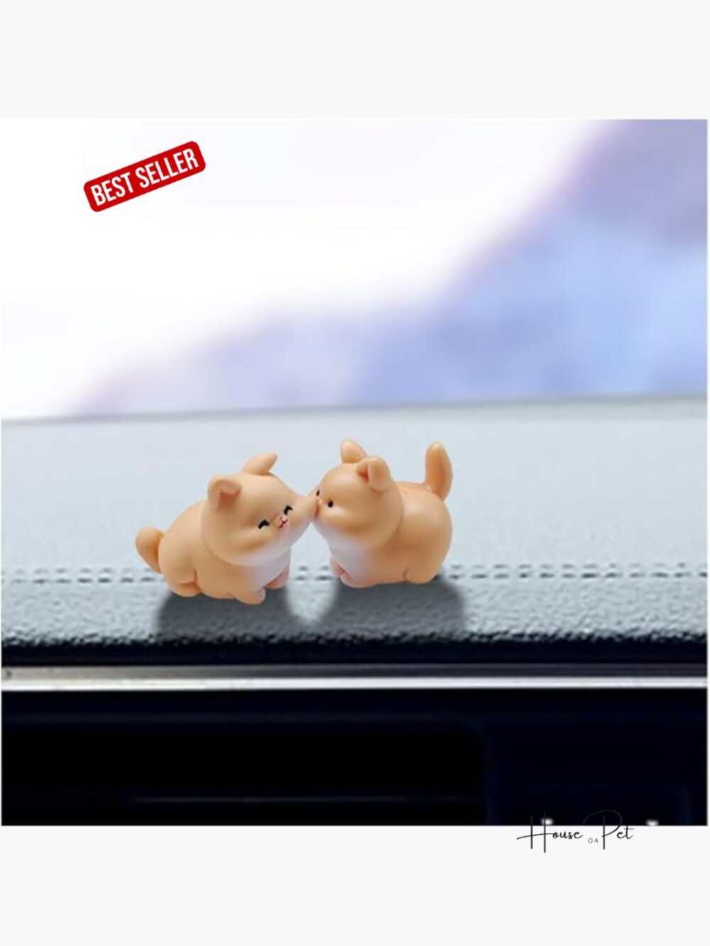 Mini Cat Car Rearview Mirror Ornaments, Resin Dashboard Decorations, Funny Car